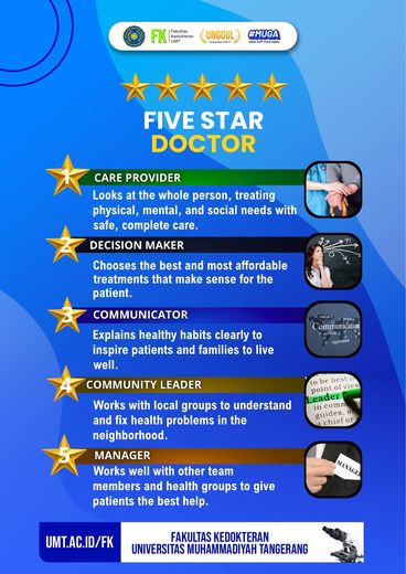 Poster edukasi: Five Star Doctor