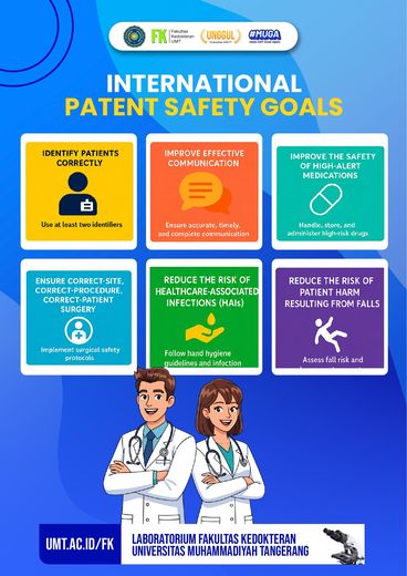 Poster edukasi: International Patient Safety Goals