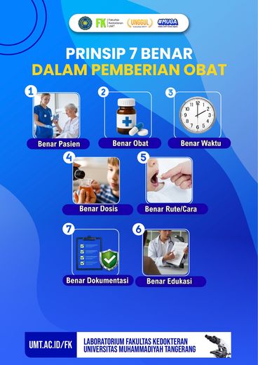 Media edukasi prinsip 7 benar pemberian obat di Laboratorium Farmakologi
